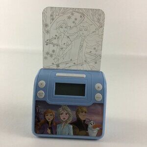 Disney Frozen Light Up Night Glow Alarm Clock Bedside Projection Night Light